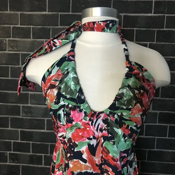 Water Color Floral Print Maxi Dress - Picture 6 of 15